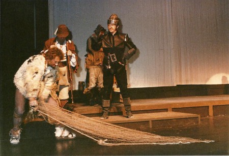 Mann mit Esel in Die Kluge von Carl Orff,  Theater Gummersbach 1982